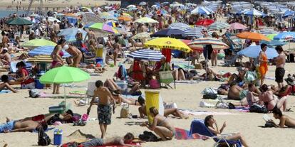 Playa de Ondarreta de San Sebasti&aacute;n, en el Pa&iacute;s Vasco.