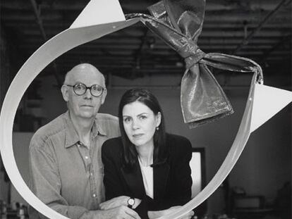 Coosje van Bruggen y su marido, Claes Oldenburg.