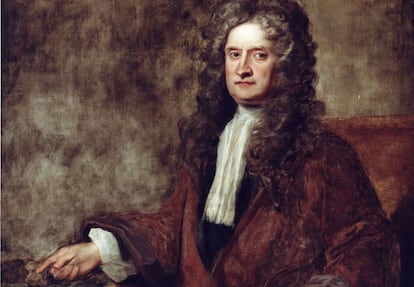 El famoso físico inglés Isaac Newton.