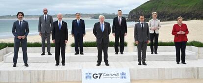 Los presidentes de los países del G-7 en la cumbre de este fin de semana.