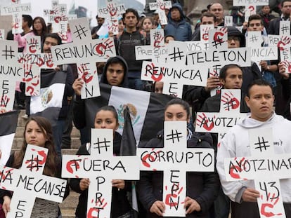 Manifestaci&oacute;n en Ciudad de M&eacute;xico por las personas desaparecidas.