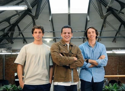 Fundadores de Dcycle, Luis Escámez, Jacobo Umbert, y Juanjo Mestre, CEO de la compañía