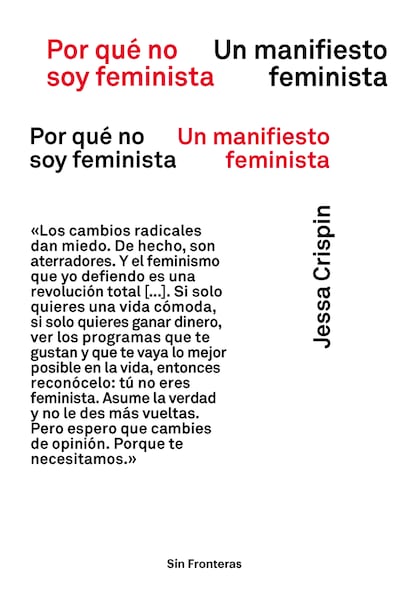 Portada de ‘Por qué no soy feminista-Un manifiesto feminista’.