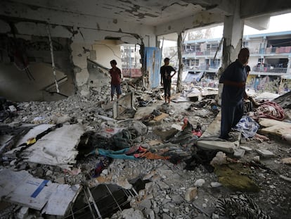 El ataque de Israel contra una escuela de la ONU en Gaza, en imágenes