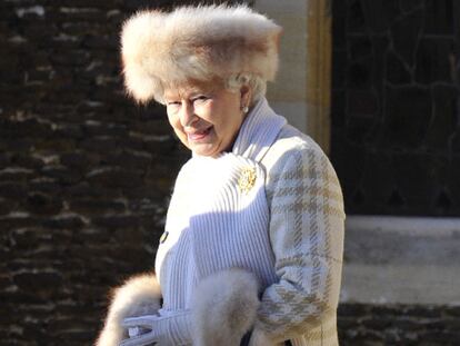 Isabel II, en Sandringham.
