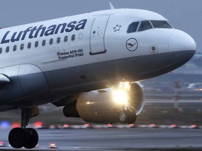 Avión de la aerolínea Lufthansa. 