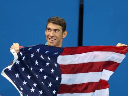 Phelps fez hist&oacute;ria no Rio.