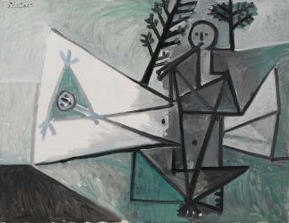 'Mujer y tocador de aulos II', de Picasso.