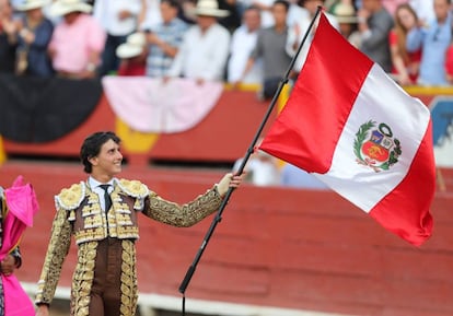 Roca Rey, en la plaza de Lima, en 2017.