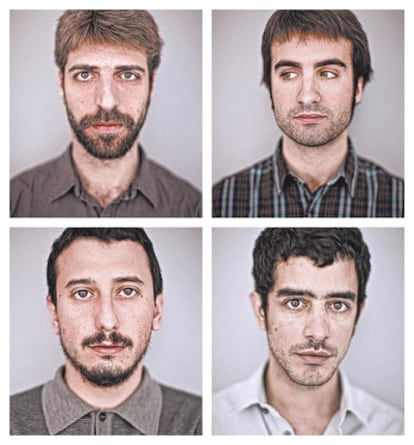 <b>De izquierda a derecha, Martí Maymó, Arnau Vallvé, Guillem Gisbert y Roger Padilla.</b>