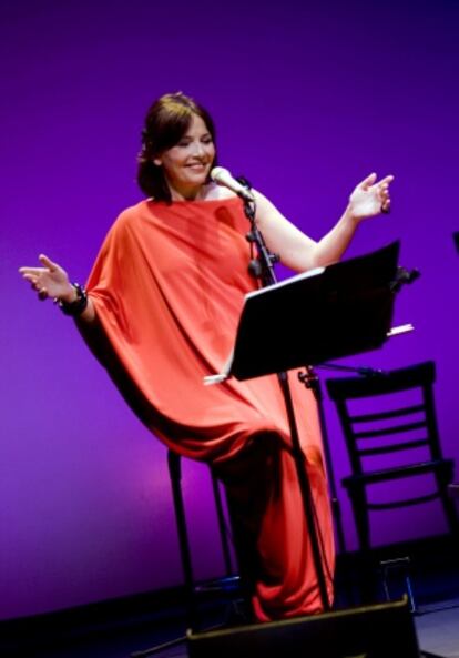 María Lavalle, durante un concierto en el Teatro de la Abadia de Madrid.