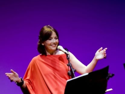 María Lavalle, durante un concierto en el Teatro de la Abadia de Madrid.