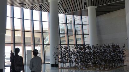 Interior del Museo de las Civilizaciones Negras, en Dakar.