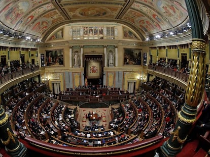 Vista del Congreso de los Diputados.