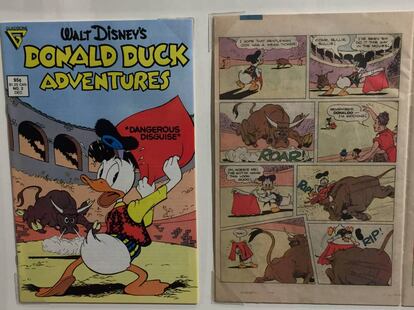 El Pato Donald torero, en una edición de 1987.