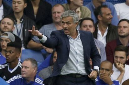 Jose Mourinho, durante el choque ante el Crystal Palace