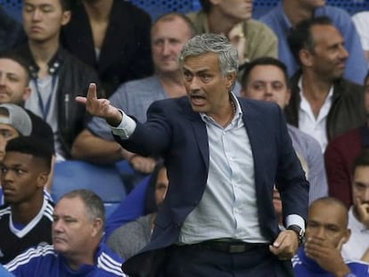 Jose Mourinho, durante el choque ante el Crystal Palace