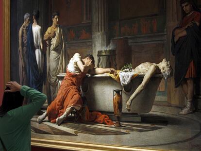 <i>La muerte de Séneca </i><b>(1871),</b> de Manuel Domínguez Sánchez (1840-1906).