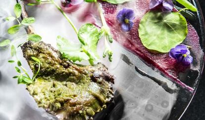 Uno de los platos del restaurante Gaggan, elegido número uno de Asia.