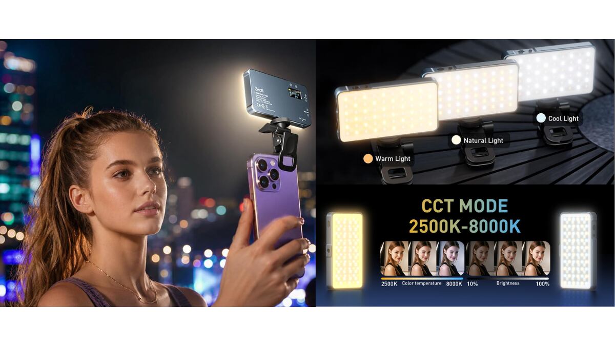 Tres modos de luz led.