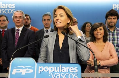 Arantza Quiroga, presidente del PP vasco.
