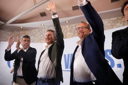 Alberto Núñez Feijóo y Carlos Mazón en Alicante tras la dana.