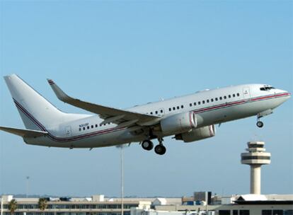 Uno de los aviones de la CIA despega del aeropuerto de Palma.