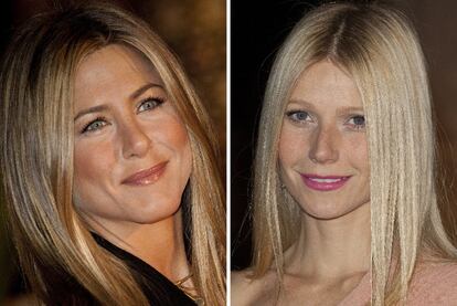 Jennifer Aniston (izquierda) y Gwyneth Paltrow.