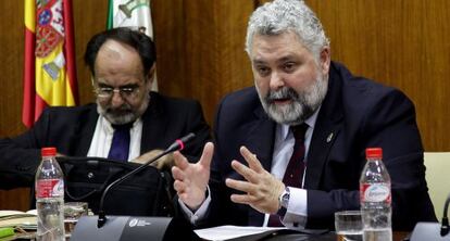 El fiscal superior de Andalucía, Jesús García Calderón, en octubre en el Parlamento.