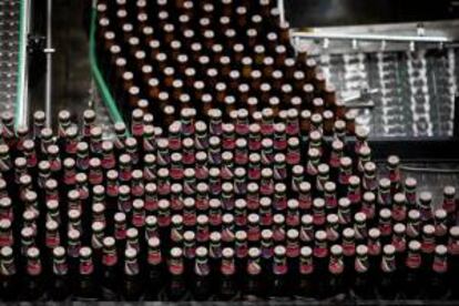 Instalaciones de la compañía en el polígono de La Grela, donde se producen las cervezas de Estrella Galicia.