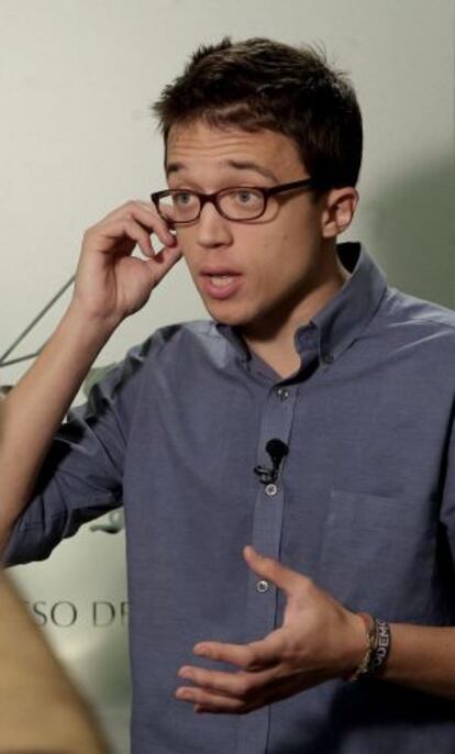 Íñigo Errejón, ayer en el Congreso.