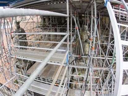 Obras en la Catedral de Santiago