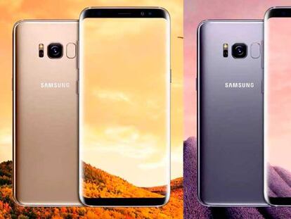 Una nueva imagen real compara el tamaño del Samsung Galaxy S8 con el iPhone 7