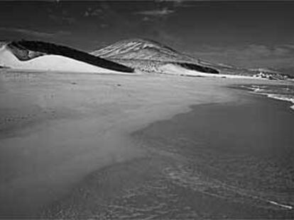 Playa de Sotavento, en la península de Jandía de la isla canaria de Fuerteventura.