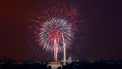 Fuegos artificiales del 4 de julio, en Washington, D.C.