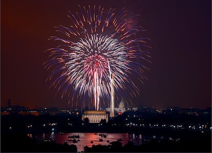 Fourth of July fireworks in Washington, D.C.