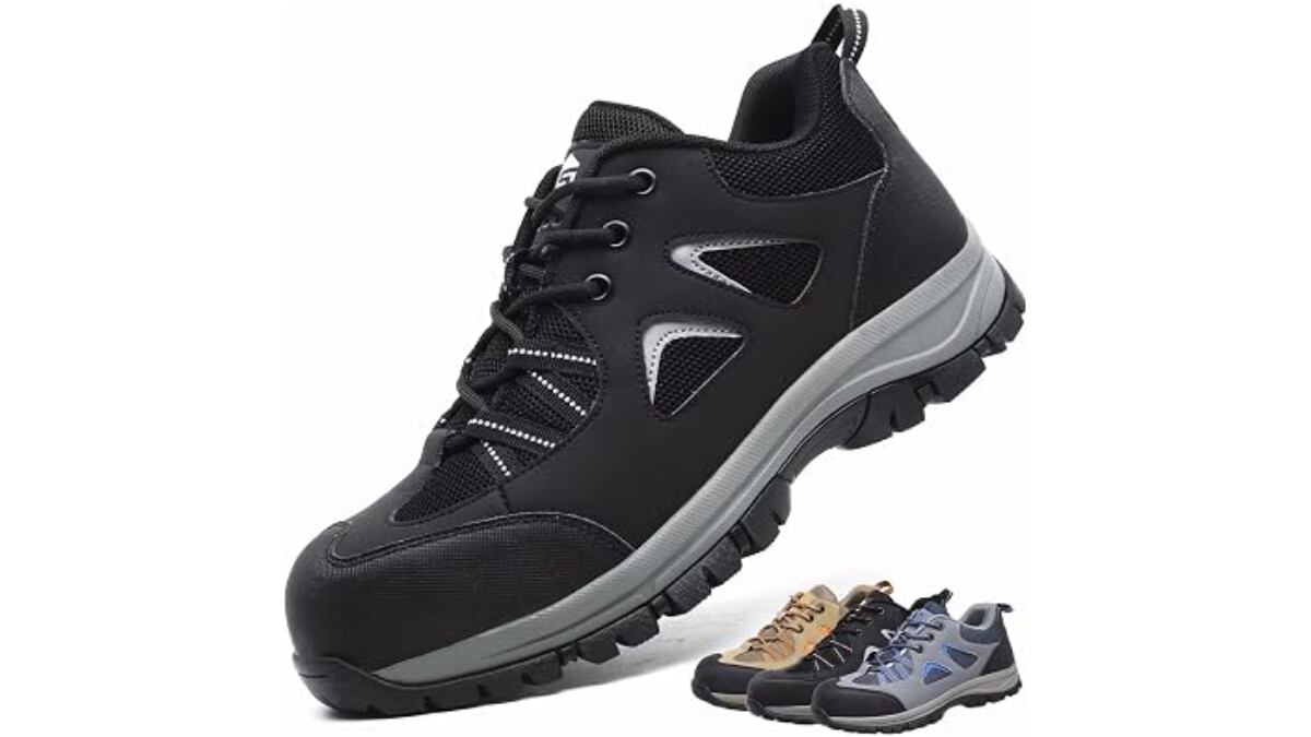 Zapatos de seguridad con suela antipinchazos.