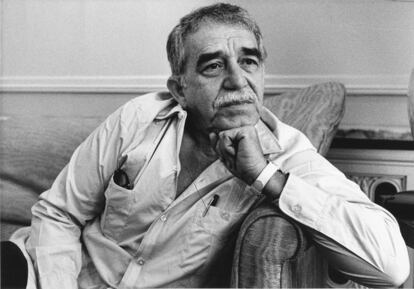 El escritor colombiano Gabriel García Márquez, el 1 de septiembre de 1990.