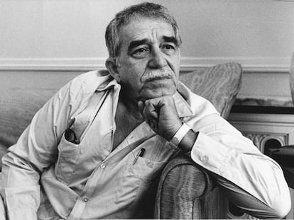 El escritor colombiano Gabriel García Márquez, el 1 de septiembre de 1990.