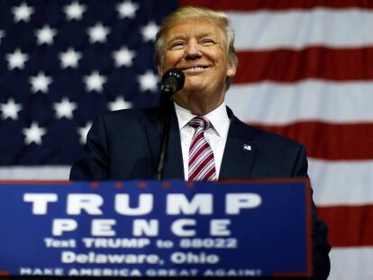 Donald Trump, en un acto en Ohio.