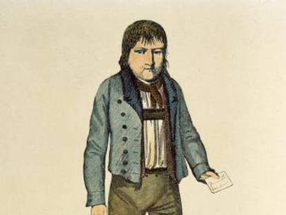 Kaspar Hauser, en un grabado de época.