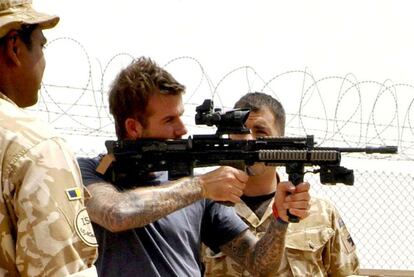 Beckham pasará la mayor parte de su visita en Camp Bastion, aunque también se desplazará a Lashkar Gah, bastión taliban en esa región