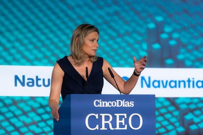 Amanda Mars, directora de CincoDías, en la apertura de CREO.