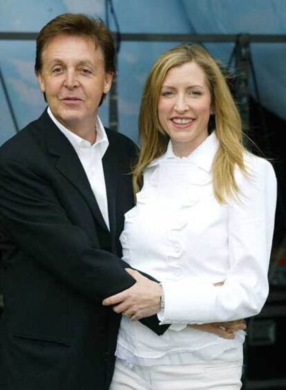 Paul McCartney y Heather Mills, cuando eran pareja.