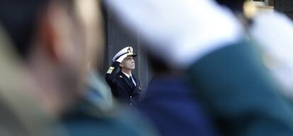 El almirante García Sánchez en su toma de posesión.