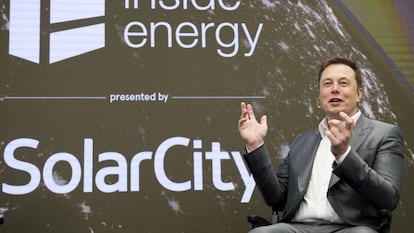 Elon Musk, fundador de Tesla, durante el SolarCity's Inside Energy Summit de Nueva York de 2015