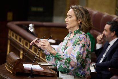 La secretaria general del PP, Cuca Gamarra, este miércoles en la Cámara baja.
