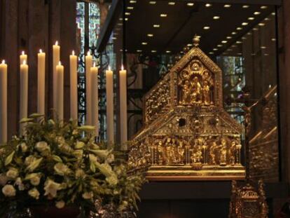 Relicario de los tres Reyes Magos en la catedral de Colonia.