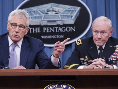 Os chefes do Pentágono explicam a operação para libertar Foley.