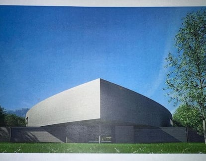 Image of the house project that Tadao Ando has designed for Kim Kardashian, shared by the 'socialite' on Instagram. 